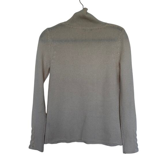 J. McLaughlin Wool Cashmere Cable Knit Sweater, S - Picture 2 of 6